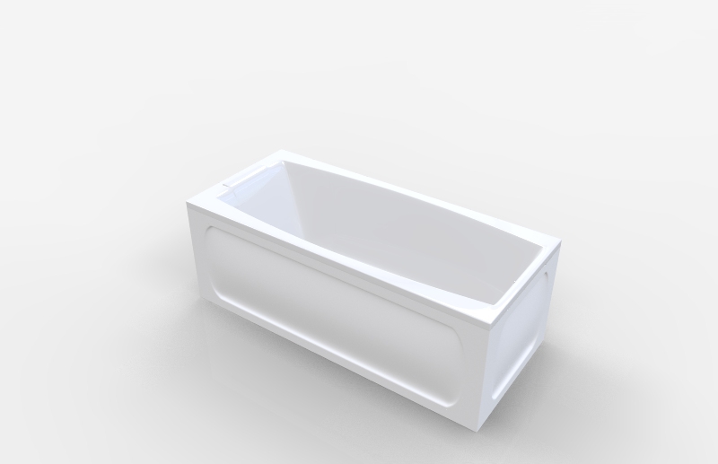 Акриловая ванна MarkaOne Aelita 180х80 (комплект) в 3D