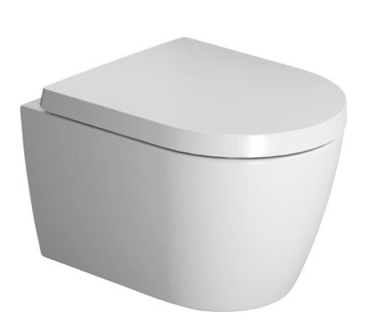 Подвесной унитаз Duravit Me by Starck 37*48 безободковый с крышкой-сиденьем микролифт
