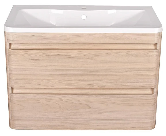 Тумба под раковину Style Line Атлантика 100 подвесная ясень перламутр