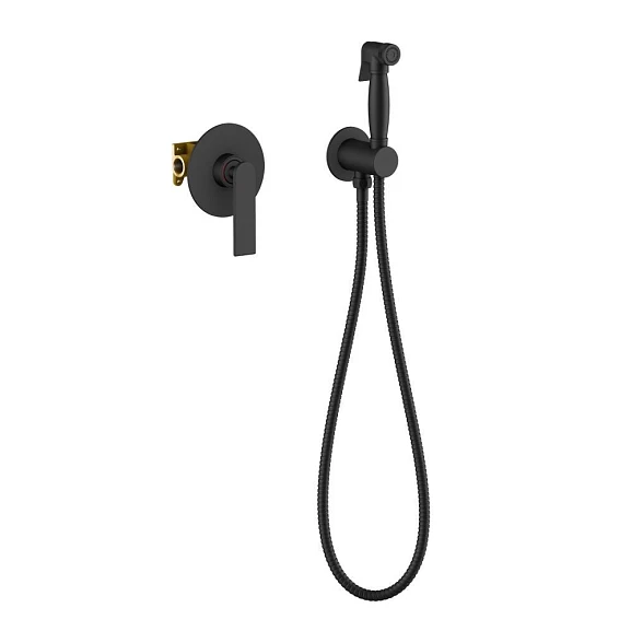 Гигиенический душ со смесителем Timo Anni 2789/03SM скрытый монтаж черный матовый