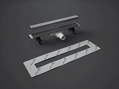 Душевой лоток Radaway 5L055S/5R055SR 550 Slim с дизайн-решеткой под плитку 8-12 мм Душевой лоток Radaway 5L055S/5R055SR 550 Slim с дизайн-решеткой под плитку 8-12 мм