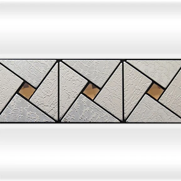 Декоративная вертикальная вставка Fra Grande "Арт-мозаика" Фонтенбло на фронтальную панель (на выбор по фото) - заказывается 2 полоски