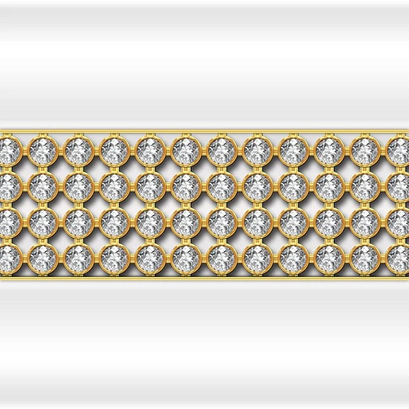 Декоративная горизонтальная вставка Radomir "Кристаллы Swarovski" Диана на фронтальную панель (на выбор по фото)