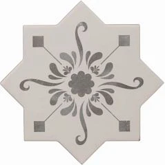 Керамогранит Cevica Becolors 13,25*13,25 Star Decoro Stencil Grey