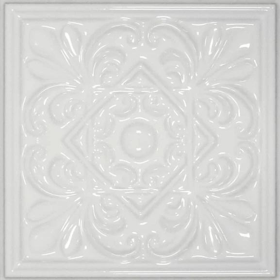 Декор Cevica Plus 15*15 Classic 1 White Zinc