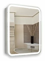 Зеркало-шкаф Silver Mirrors Фиджи 50 R сенсорный выключатель с Led-подсветкой и часами