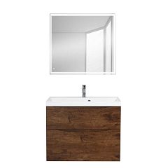 Комплект мебели BelBagno Marino-H60 80 Rovere Moro (с раковиной BB800/450-LV-MR-PR)