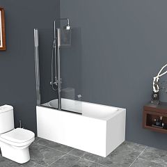 Душевая шторка на ванну BelBagno UNO-V-2-100/150-C-Cr 100*150 L/R