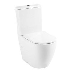 Унитаз-компакт BelBagno Sfera-R BB2141CPR безободковый, P-trap, с крышкой-сиденьем BB2031SC