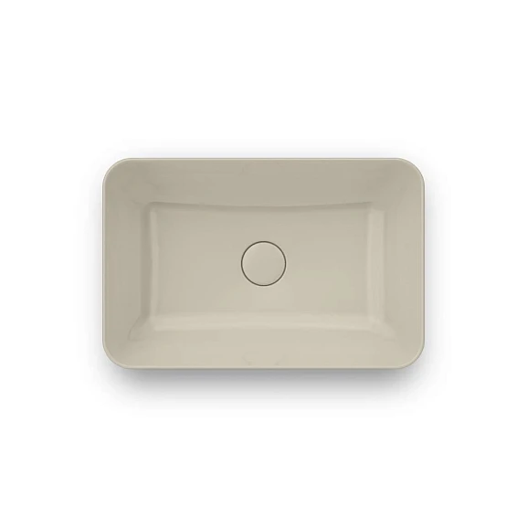 Накладная раковина Kerama Marazzi Plaza 55*36 песочный матовый