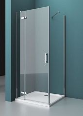 Душевой уголок BelBagno KRAFT-A-12-100-C-Cr-L 100*100*198 (с поддоном TRAY-AS-A-100-30-W)