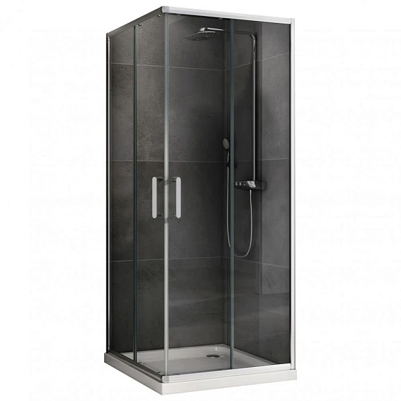 Душевой уголок ABBER Schwarzer Diamant AG020905 90*90*190 без поддона