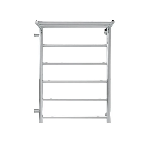 Водяной полотенцесушитель Indigo Line 49,4*70 L боковое подключение 60 с полкой серебристый