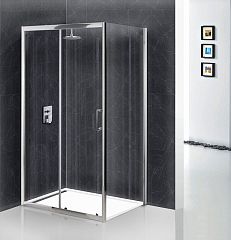 Душевой уголок BelBagno UNO-195-AH-1-100/80-C-Cr 100*80*198 L/R (с поддоном TRAY-AS-AH 100*80*3 белый матовый)