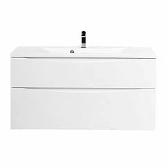 Тумба с раковиной BelBagno Marino-H60 110 Bianco Lucido