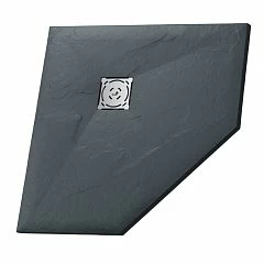 Душевой поддон RGW Stone Tray 80*80*2,5 пятиугольный графит