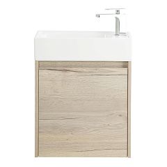 Тумба с раковиной BelBagno Kraft Mini 50 Rovere Galifax Bianco R