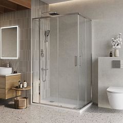 Душевой уголок BelBagno Luce LUCE-AH-21-145/90-C-Cr 145*90*195 без поддона