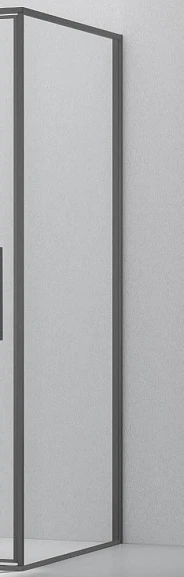 Душевая стенка боковая Vincea Slim 8mm VSG-4SL900CLGM 90*195 профиль вороненая сталь