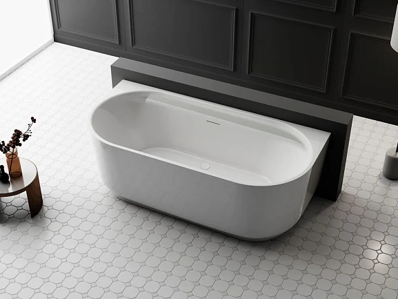Акриловая ванна Vincea VBT-621B 170х80 белая с щелевым переливом