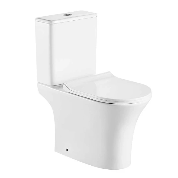 Унитаз-компакт Olive’s Sierra SR31126DP 34*65 безободковый с крышкой-сиденьем микролифт