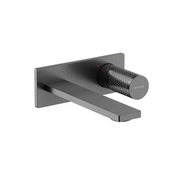 Смеситель Sancos Nexus SC9013GG для раковины скрытый монтаж вороненая сталь