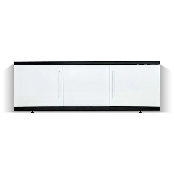 Фронтальная панель Alavann Alt Black 160 раздвижная (купе) белая