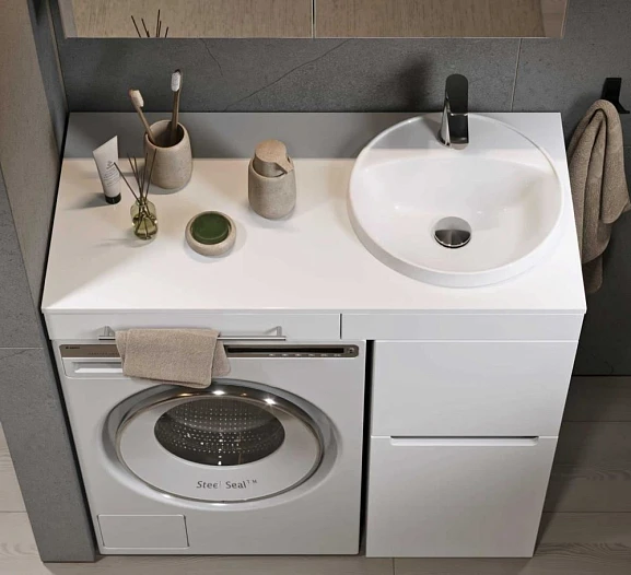 Столешница Alavann Cosmetic 95 белый глянец L/R