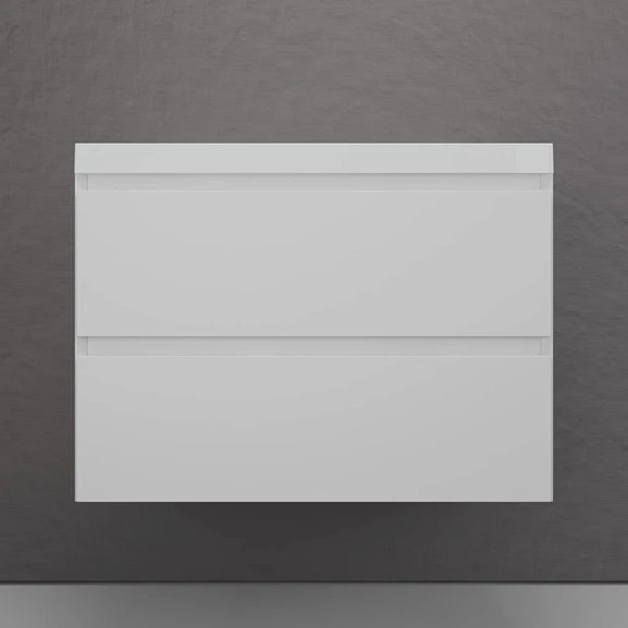 Тумба под раковину Style Line Манхэттен 80 подвесная белая матовая
