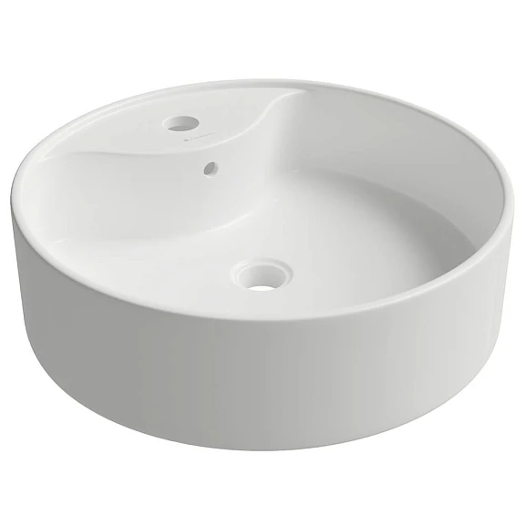 Накладная раковина Aqueduto Espiral ESP0610 46*46 с отверстием под смеситель белый глянец