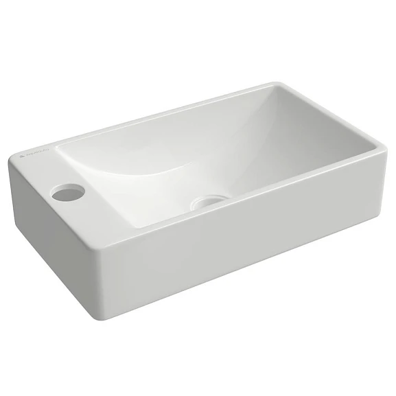 Раковина Aqueduto Pequeno 38*22 L белый глянец