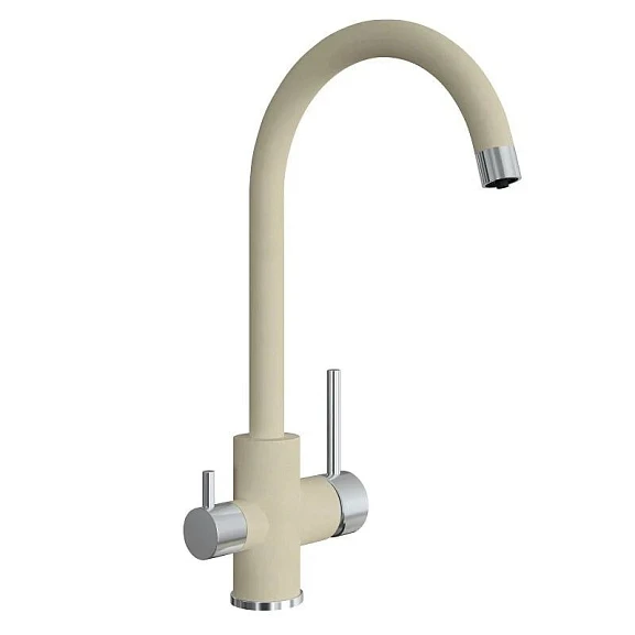 Смеситель Uperwood UPD-Q-01-02 для кухни с функцией подключения фильтра бежевый