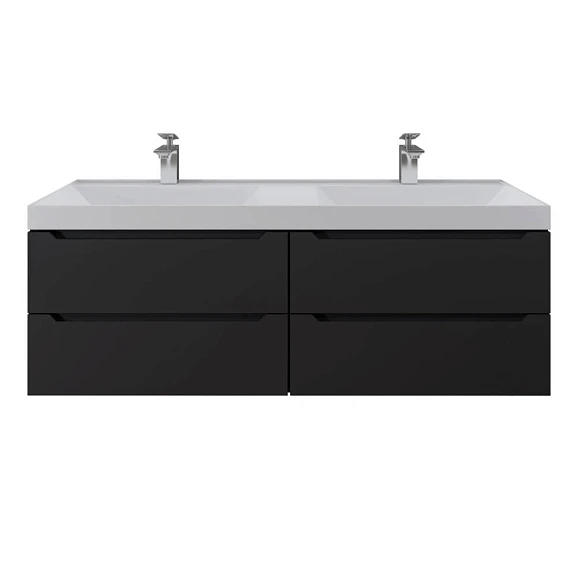 Тумба под раковину Uperwood Tanos 120 черная, подвесная