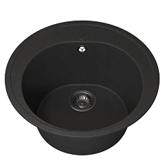 Кухонная мойка Uperwood Quartz UPD-01 51х51 черная матовая