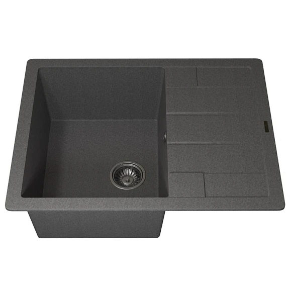 Кухонная мойка Uperwood Quartz UPD-03 65х51 серая матовая