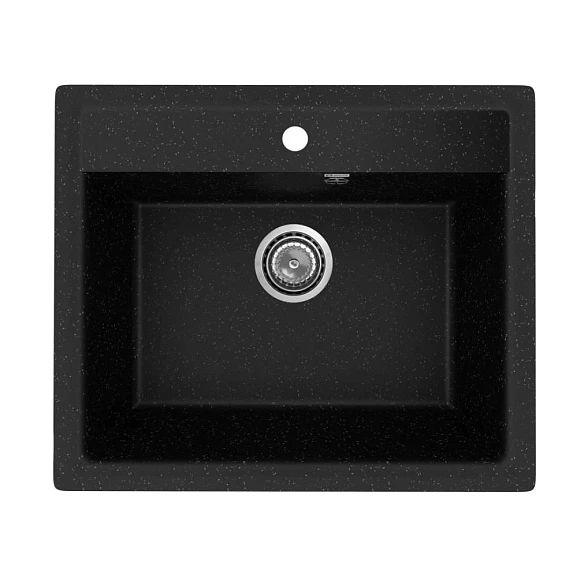Кухонная мойка Uperwood ECON UPD-104 56,5х49,5 черная матовая