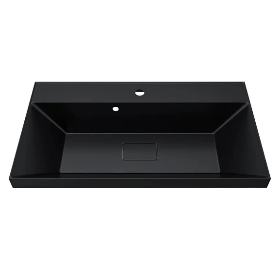 Мебельная раковина Uperwood Classic New 80 черная (приобретается в комплекте с тумбой)