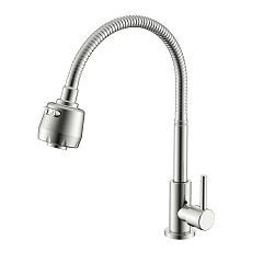 Кран без смешивания Splenka S249.482.05 с гибким изливом сатин Кран без смешивания Splenka S249.482.05 с гибким изливом сатин