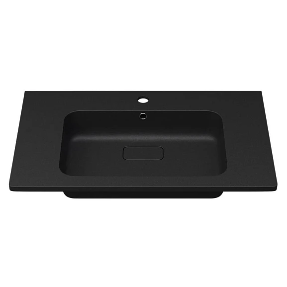 Мебельная раковина Uperwood Lagoon 80 черная (приобретается в комплекте с тумбой)