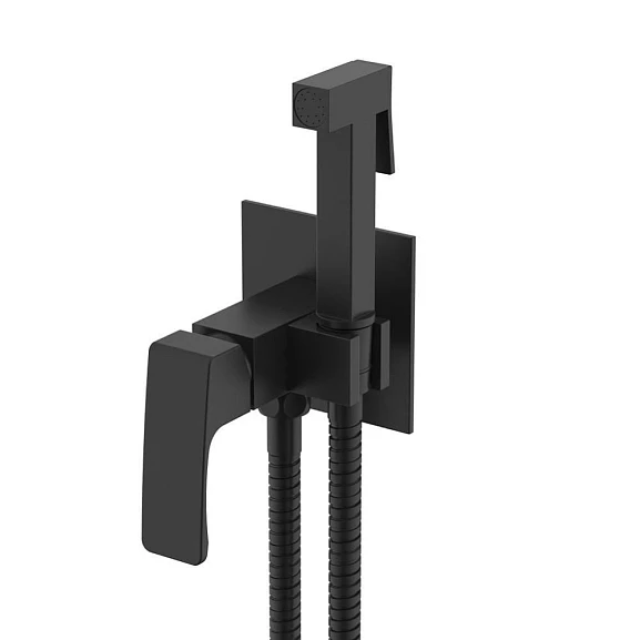 Гигиенический душ со смесителем Raglo R01.52.06 скрытый монтаж черный матовый