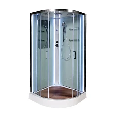 Душевая кабина AvaCan A01 100х100х220 с LED-подсветкой с кнопкой Душевая кабина AvaCan A01 100х100х220 с LED-подсветкой с кнопкой