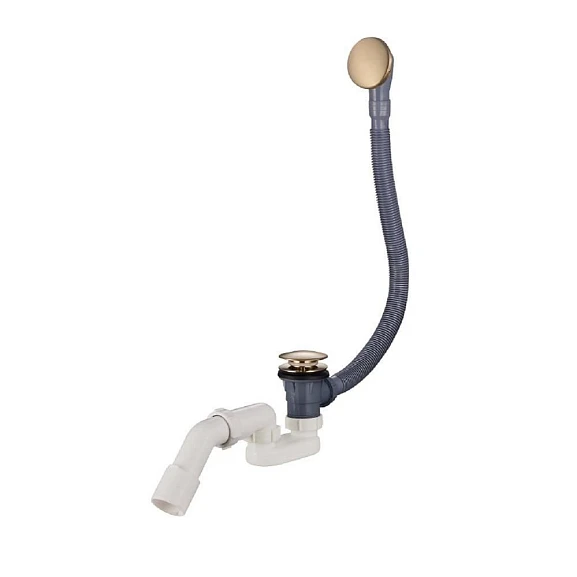 Слив-перелив Raglo R600.31.03 70см автомат золотой сатин