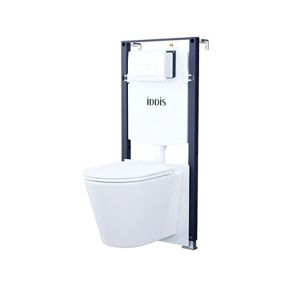 Комплект инсталляции Iddis Basic клавиша смыва белый глянец OPH10W0i77 унитаз CALRNSEi25