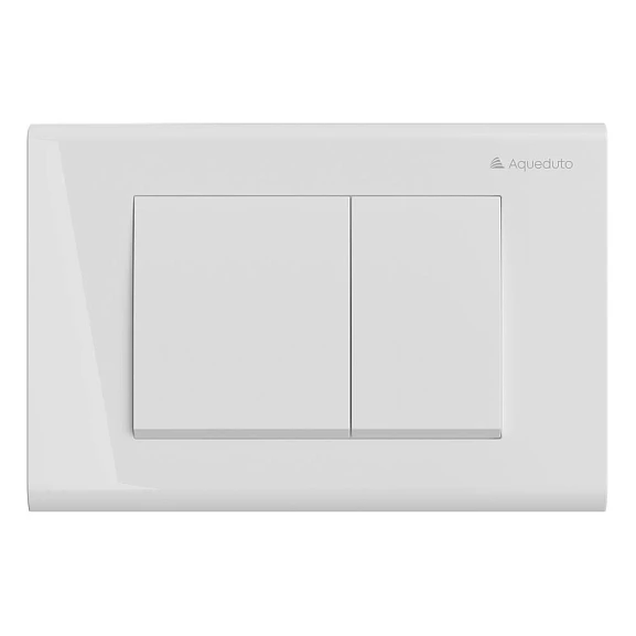 Клавиша смыва Aqueduto Quadrado QUA0110 белый глянец