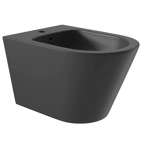 Подвесное биде Aqueduto Cone 36,5*52,5 черное матовое