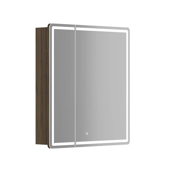 Зеркало-шкаф Sancos Mirror 69*74 с Led подсветкой дуб чарльстон