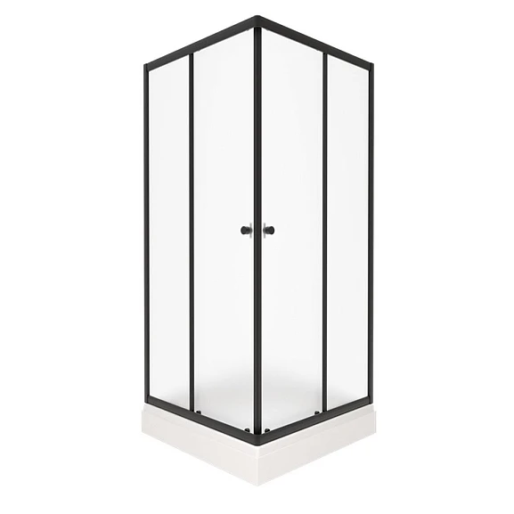 Душевое ограждение Triton Вента-Блэк Вельвет 80*80*202 с поддоном