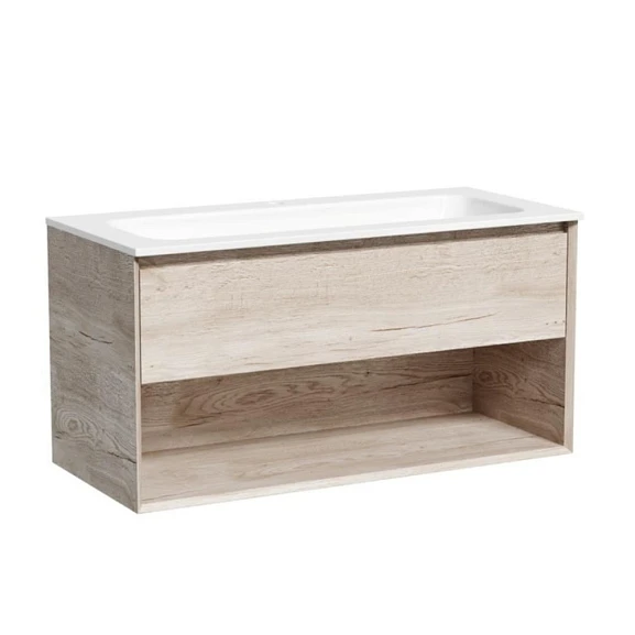 Тумба с раковиной Sancos Marmi 1.0 100 дуб галифакс натуральный