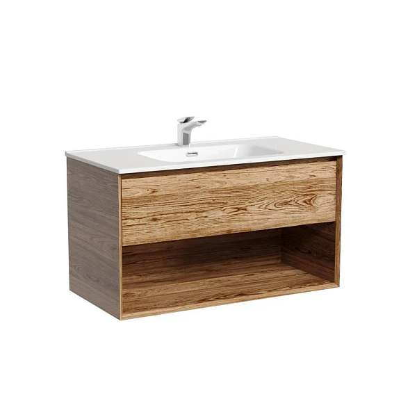 Тумба с раковиной Sancos Marmi 1.0 90 дуб чарльстон