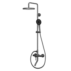 Душевая стойка Rush Melos SUS1101-40Grey с изливом графит Душевая стойка Rush Melos SUS1101-40Grey с изливом графит